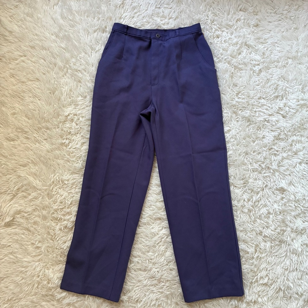 Vintage 80s Levis Bend Over Purple High Waisted Straight Leg Pants Womens 27